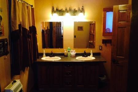 Bathroom with double sinks